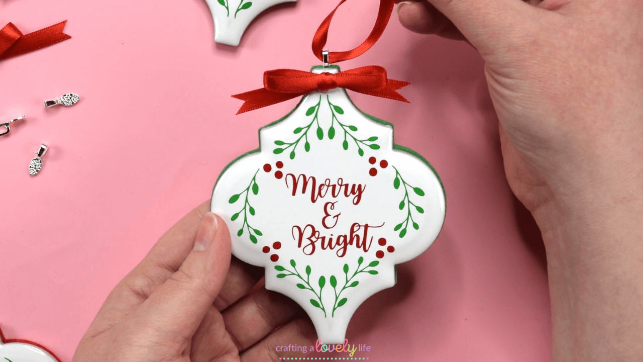 DIY Lantern Tile Ornaments