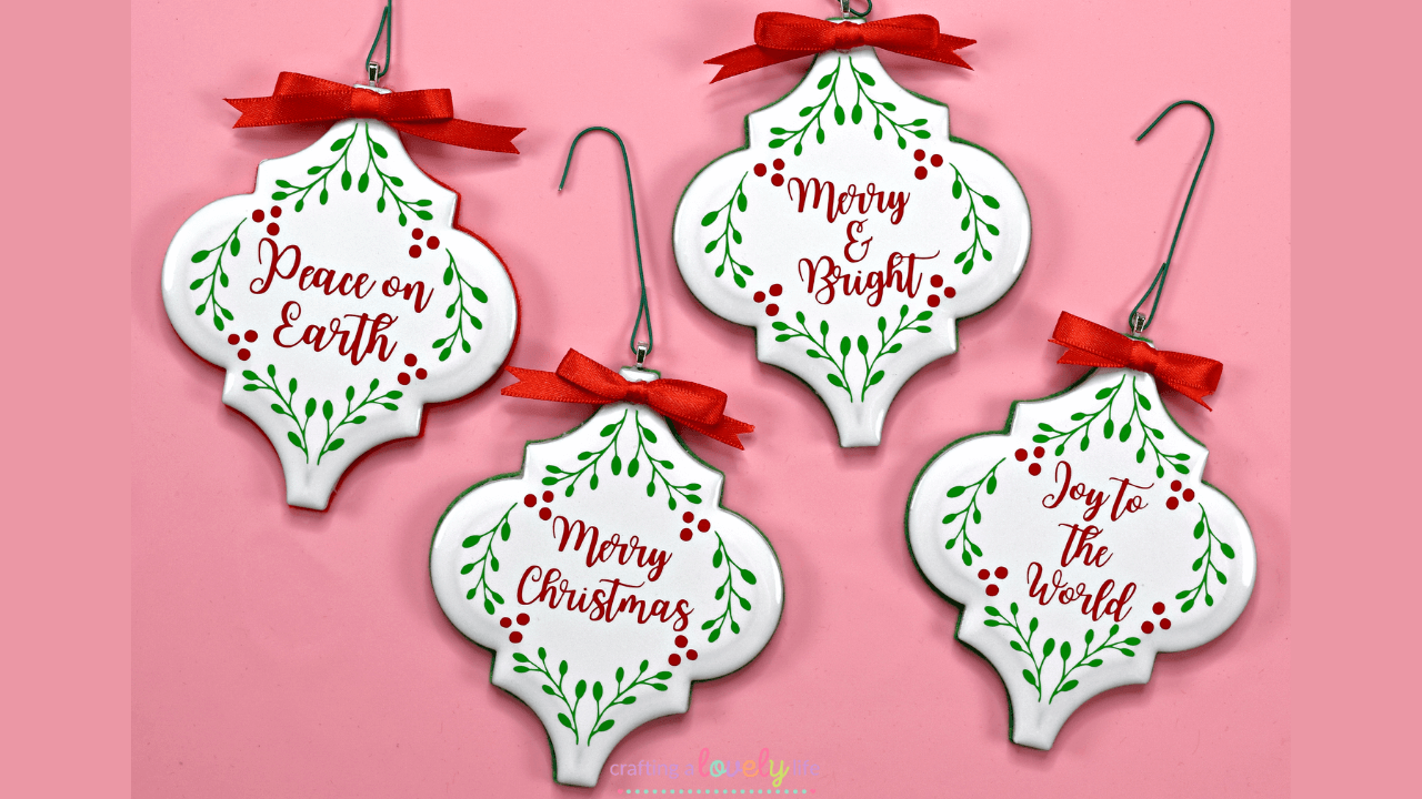 DIY Lantern Tile Ornaments