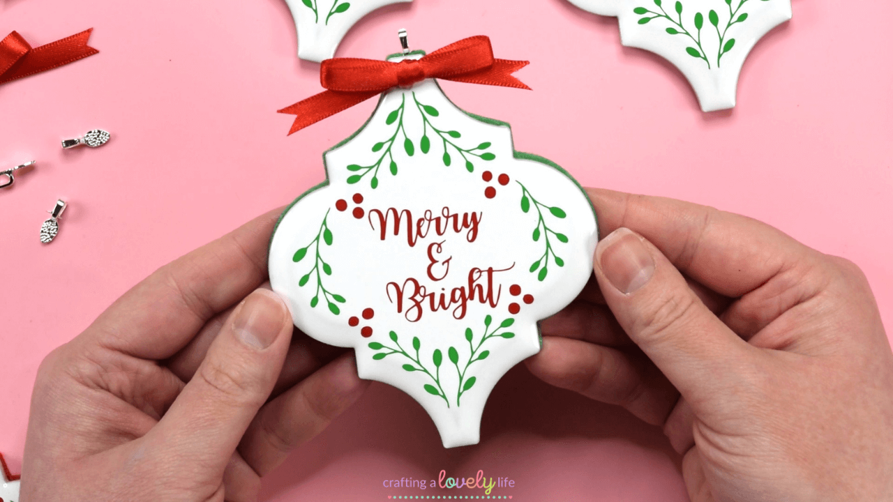 DIY Lantern Tile Ornaments