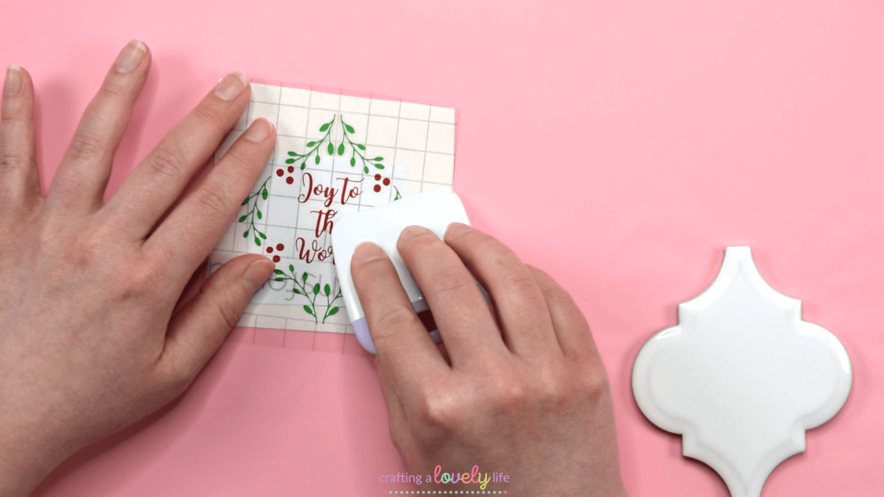DIY Lantern Tile Ornaments
