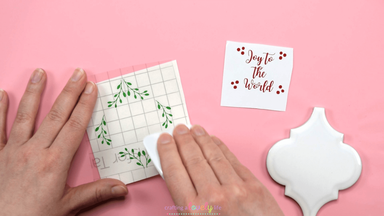 DIY Lantern Tile Ornaments