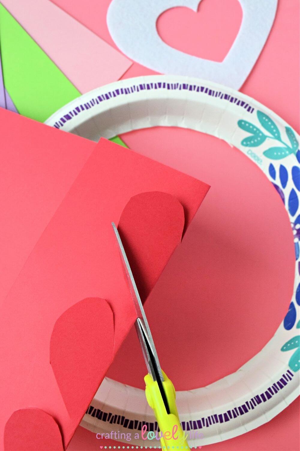 Valentine's Day Paper Plate Wreath