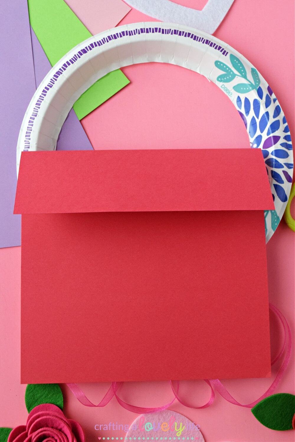 Valentine's Day Paper Plate Wreath