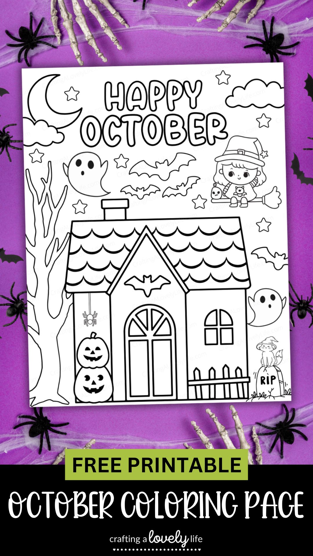 Free Printable October Coloring Page