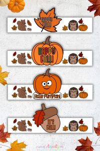 Free Printable Fall Paper Headband Craft for Kids